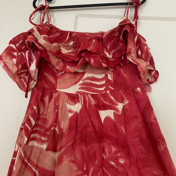 ZAR Printed midi dress. Not used but removed tag when thinking of using it. - Picture 1 of 5